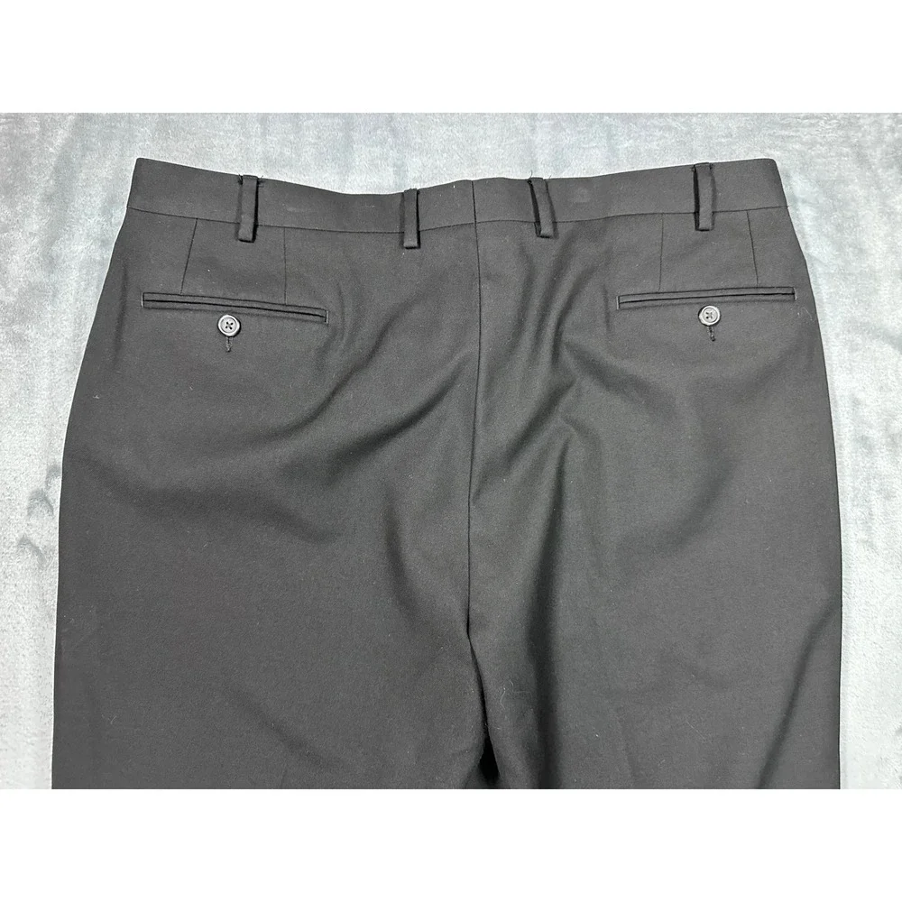 Lauren Ralph Lauren Mens Black Dress Pants Flat Front Trousers 38W x 34L CA01129